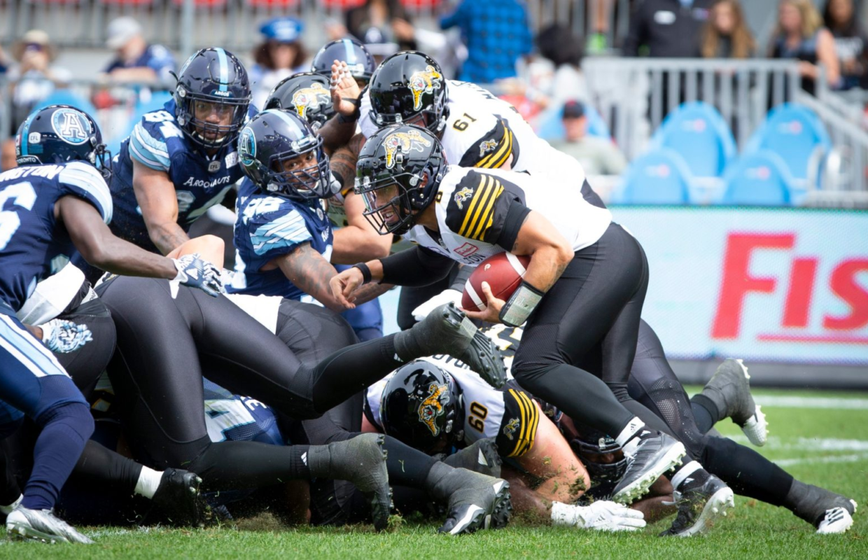 CFL Hamilton TigerCats topple Toronto Argonauts in Labour Day Rematch