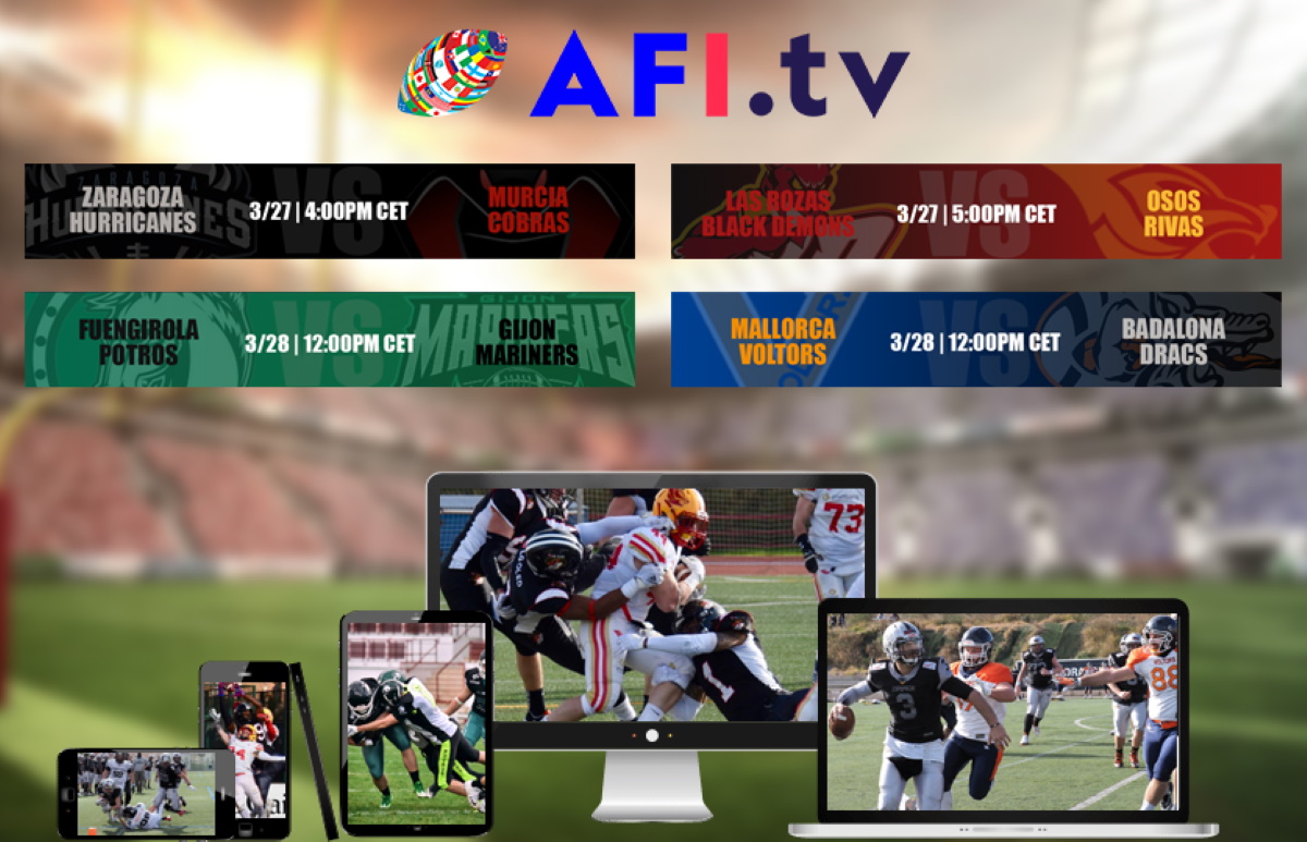 AFI.tv presenta 4 partidos de España este fin de semana