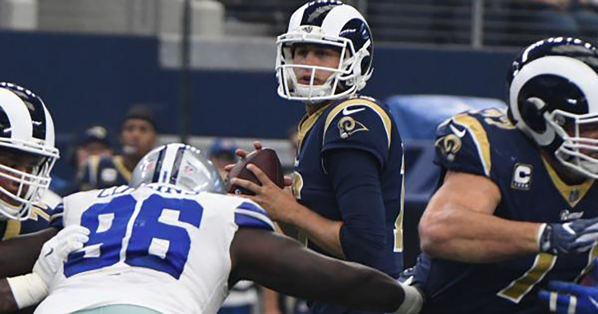 London, UK. 27 October 2019. Rams practice ahead of the NFL match  Cincinnati Bengals v Los Angeles Rams at Wembley Stadium, game 3 of this  year's NFL London Games. Final score Bengals