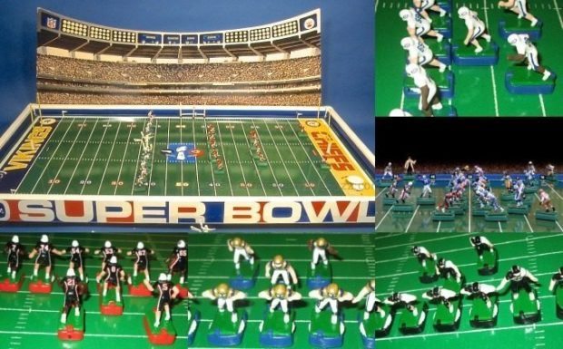 The back cover from Electric Football history book, The Unforgettable Buzz.  Tudor NFL Electric Football was a …