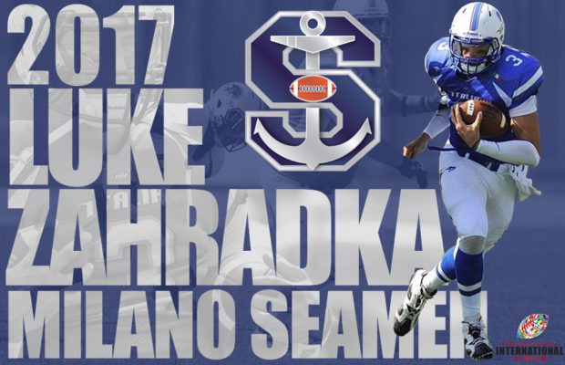 Milano Seamen QB Luke Zahradka named Global Flag Football Ambassador