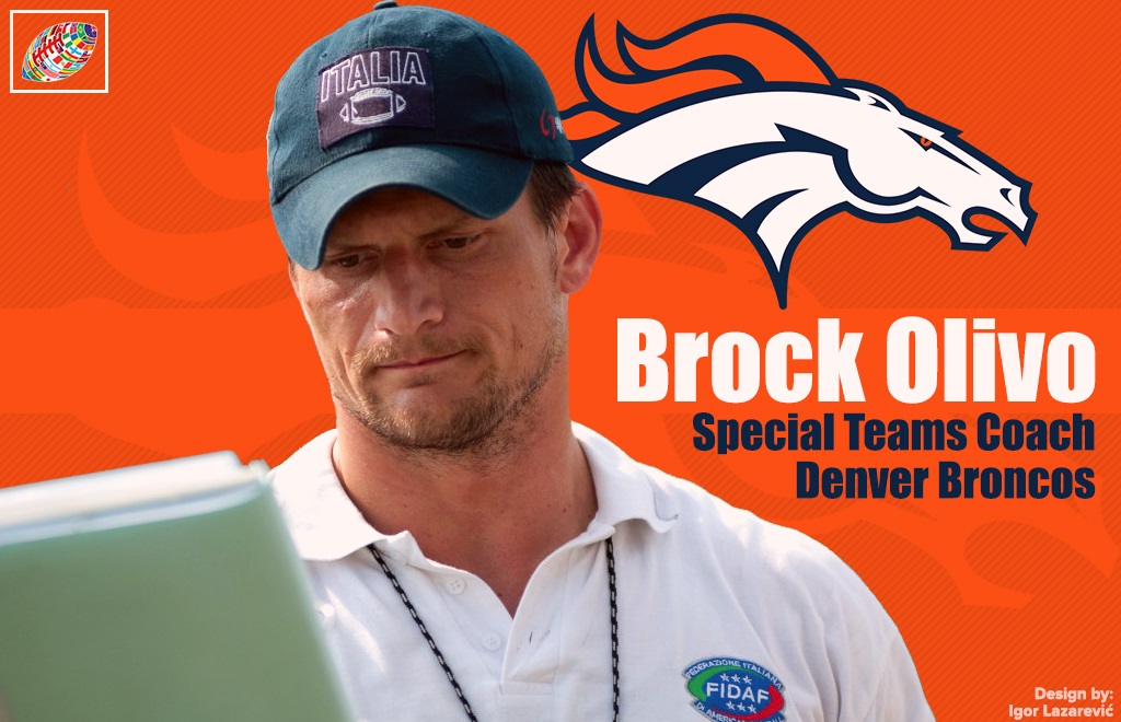 Brock Olivo, Former HC Of Team Italy New Denver Broncos Special Teams Coach