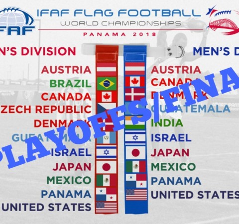 Tons of action on first day of 2018 IFAF Flag Football World