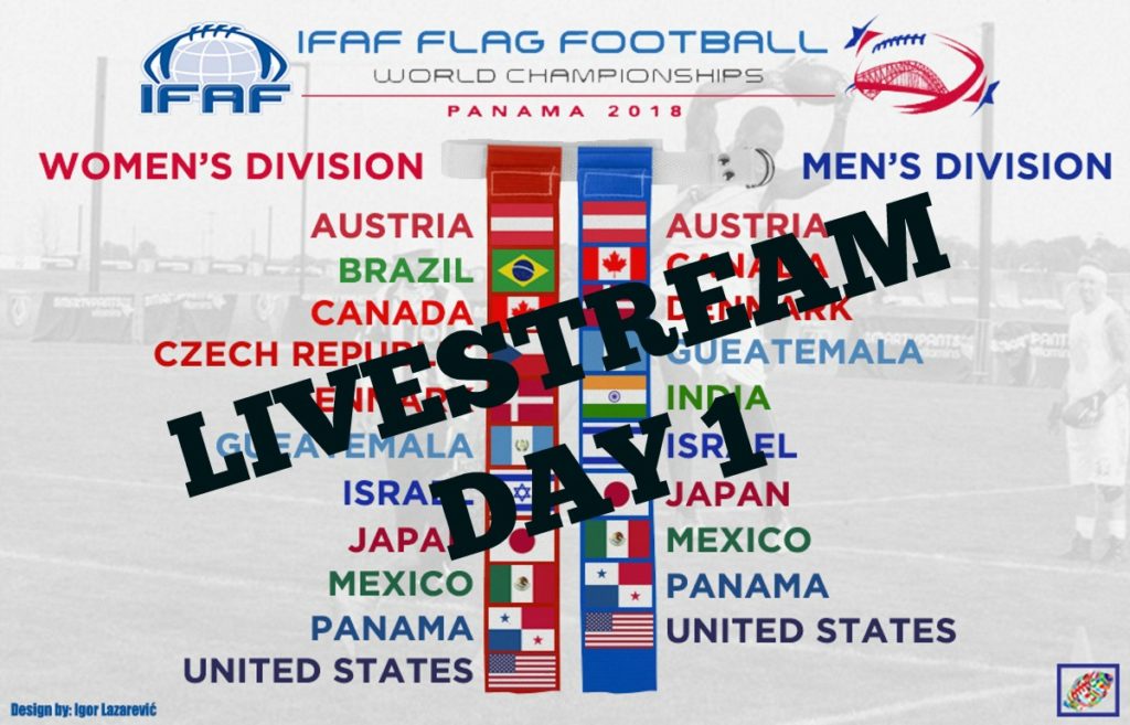 LIVESTREAM: 2018 IFAF Flag Football World Championship, August 9, 8a US ...