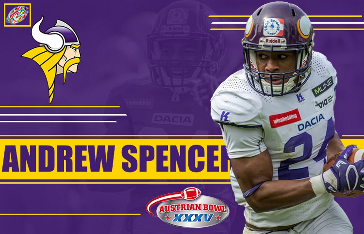 Dacia Vienna Vikings RB Andrew Spencer looking for 1st