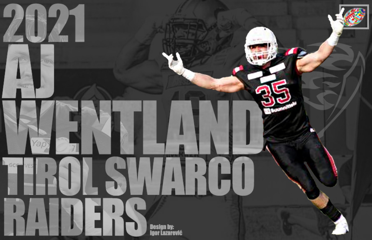 Austria's Swarco Raiders sign one of Europe's premier linebackers, AJ  Wentland