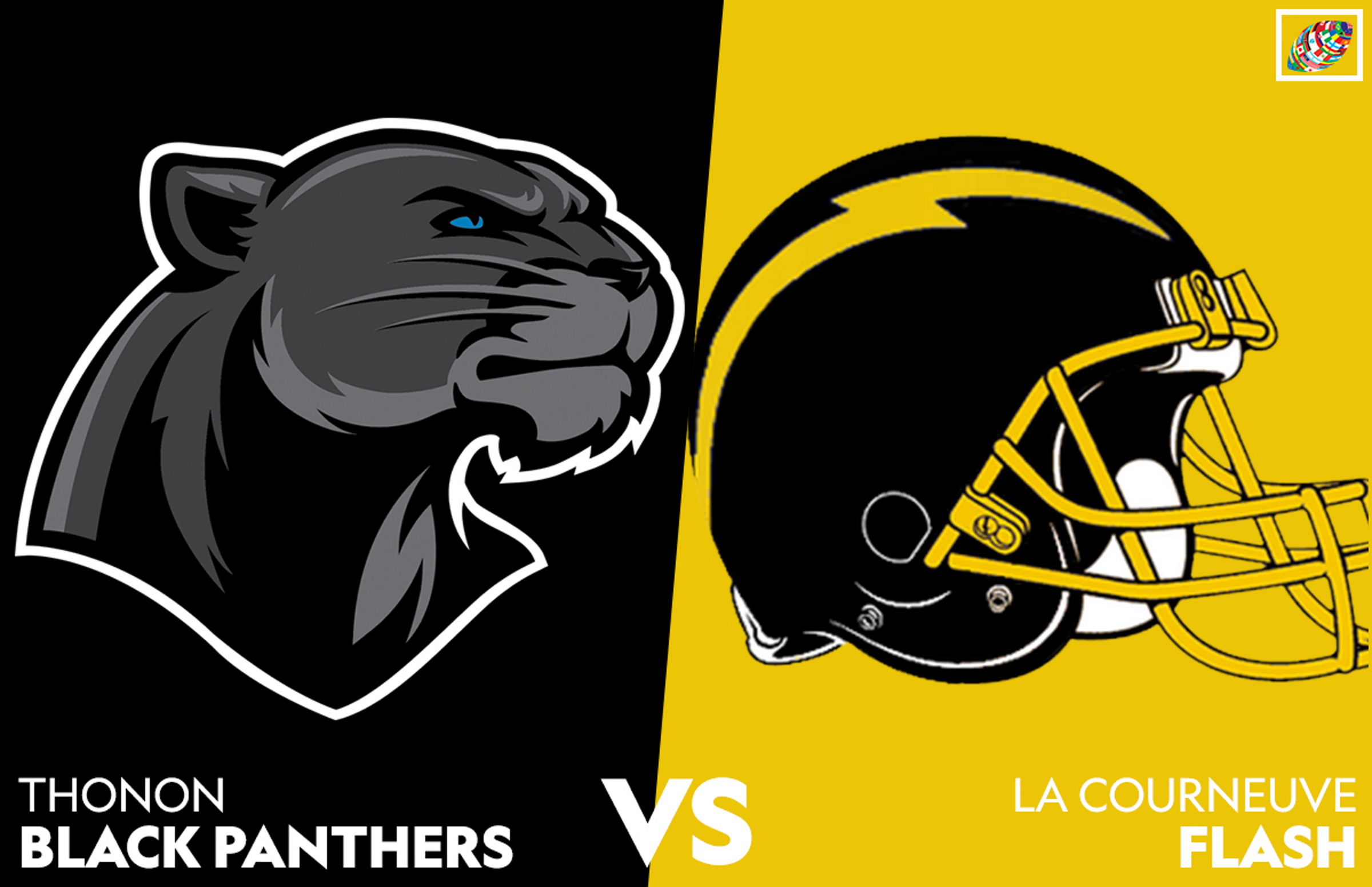 LIVESTREAM CEFL Championship Game: Thonon Black Panthers @ La Courneuve  Flash, June 24, 18:00 CET (6 pm, 12 noon EDT)