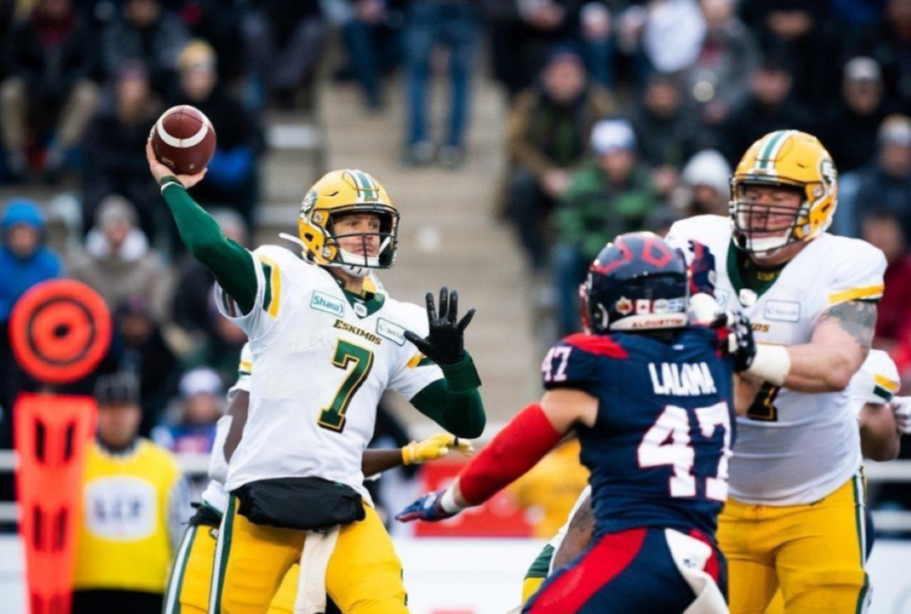 Trevor Harris Passing Clinic Leads Edmonton Eskimos Past Montreal Alouettes In Eastern Semifinal 9292