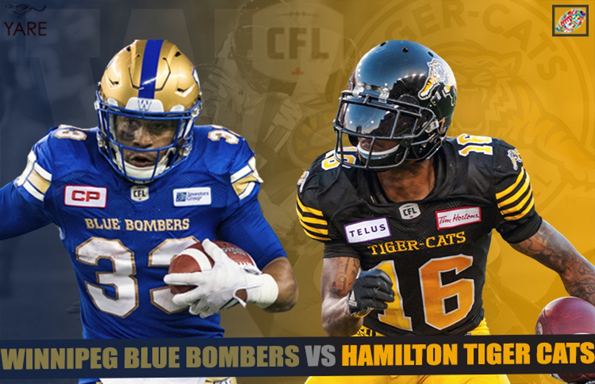 Hamilton tiger cats Winnipeg Blue Bombers