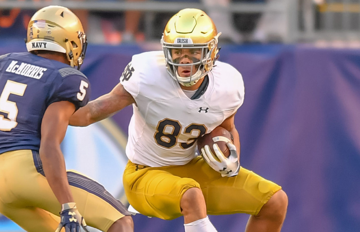 CHASE CLAYPOOL WR  Notre dame fighting irish football, Notre dame