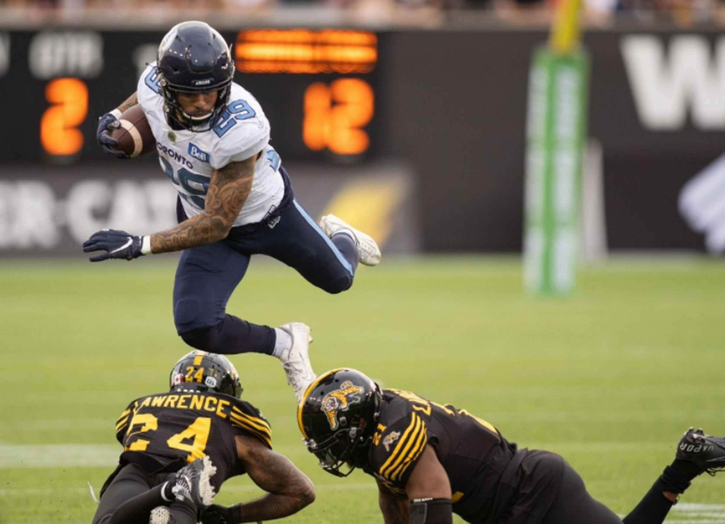 That time the Hamilton Tiger-Cats started a playoff game vs. the Argonauts  already 2 touchdowns behind