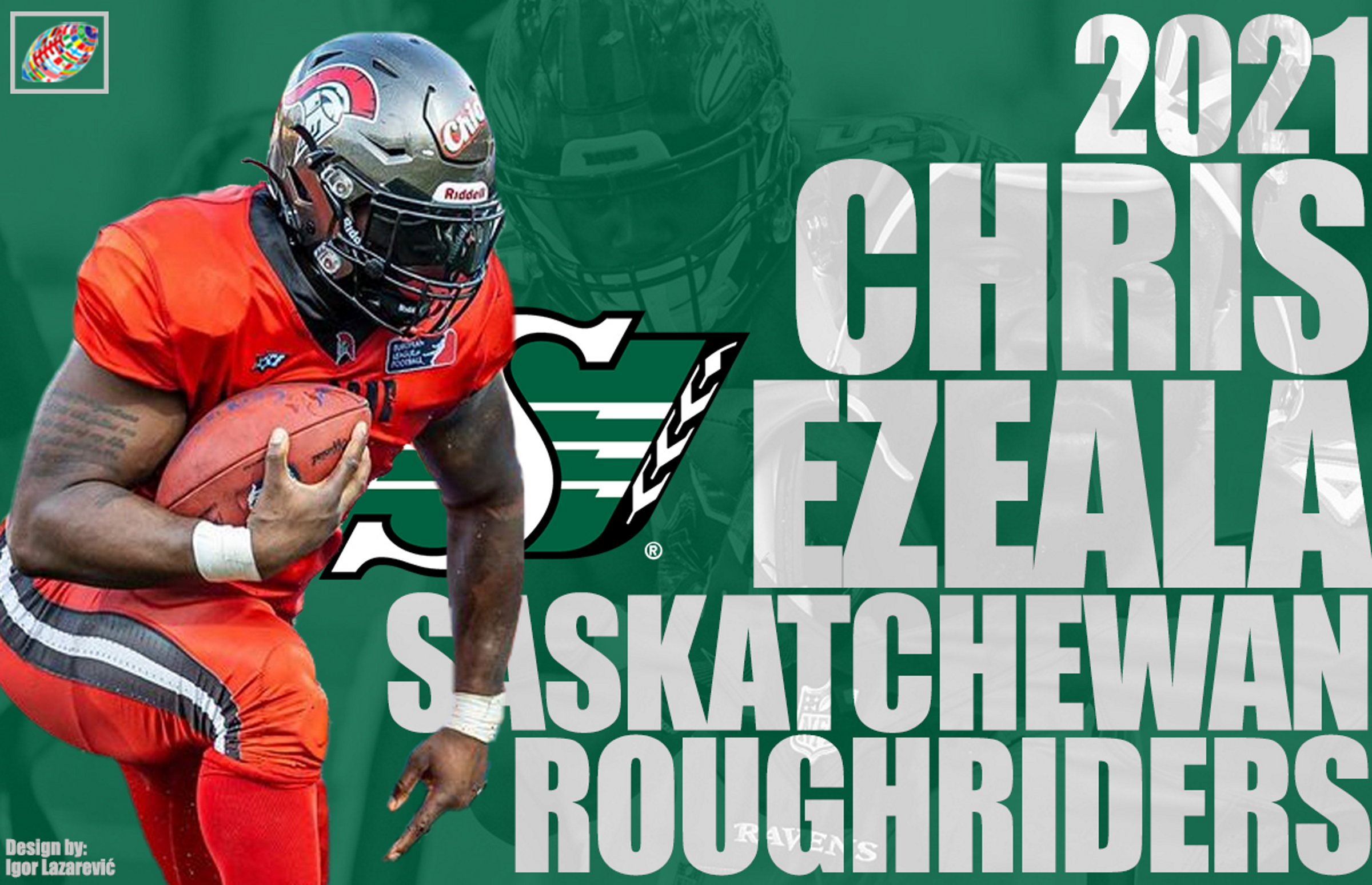 Saskatchewan Roughriders Have Signed Top Global Draft Pick Chris Ezeala