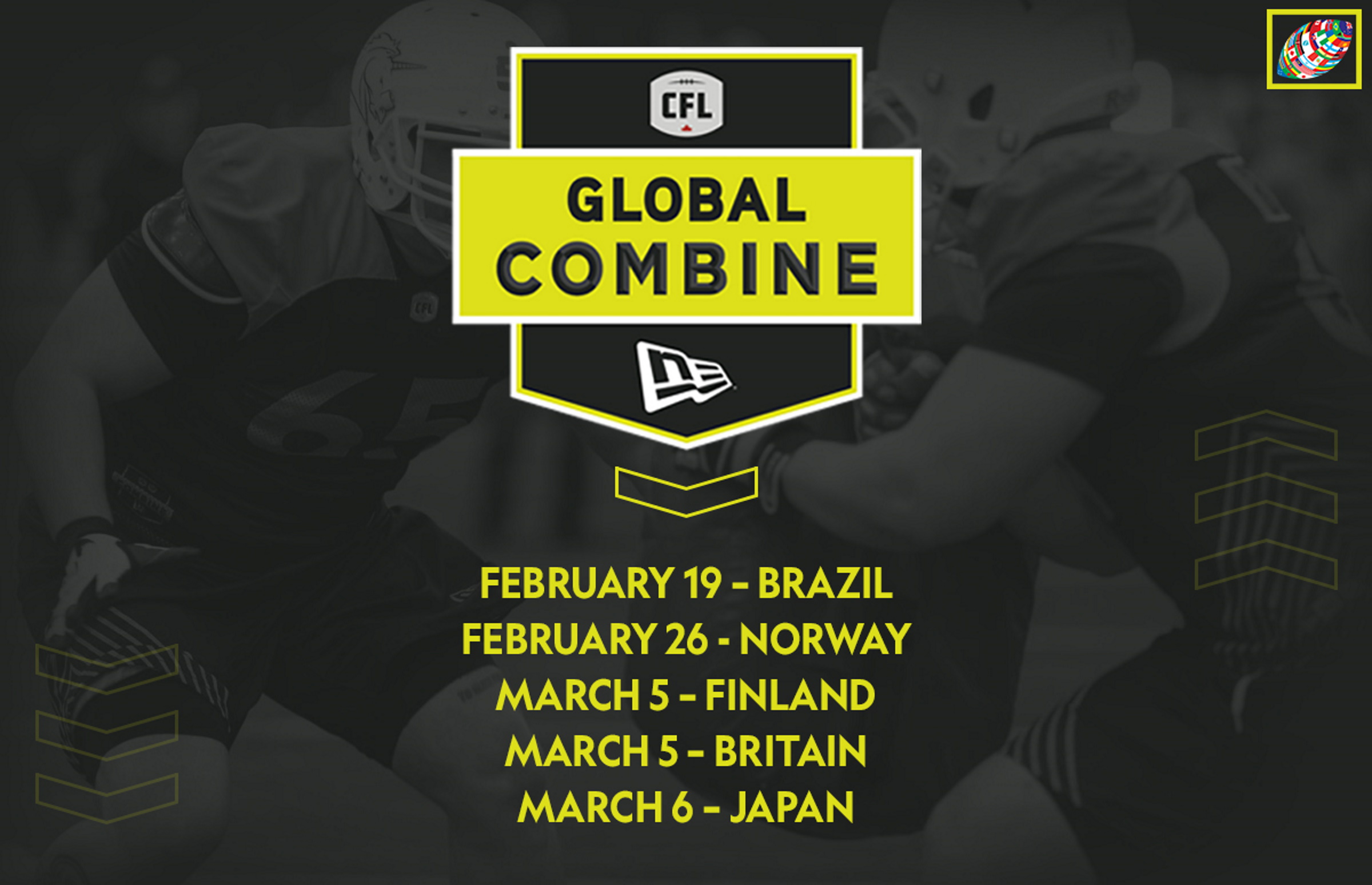 CFL Global Combine Dates set