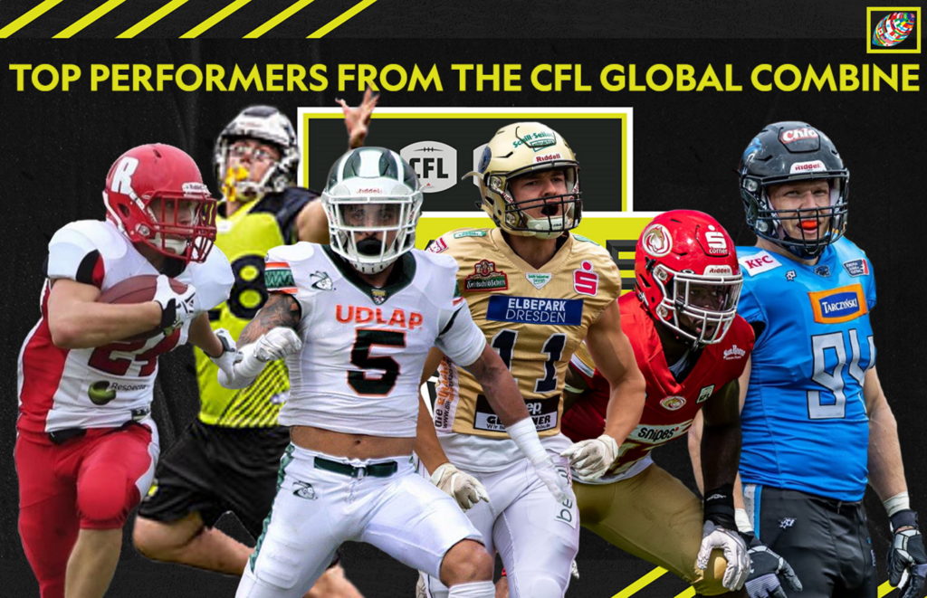 Top performers from the CFL Global Combine