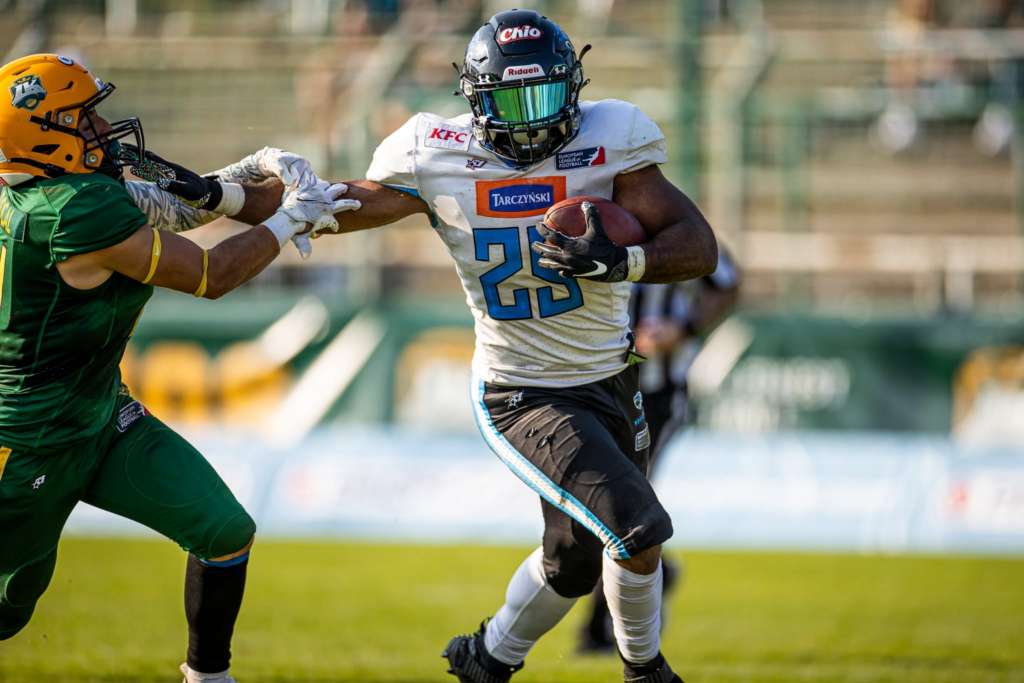 American Football, Season 2021, EFL Playoffs, Halbfinale, Hamburg Sea  Devils - Panthers Wroclaw, Sta