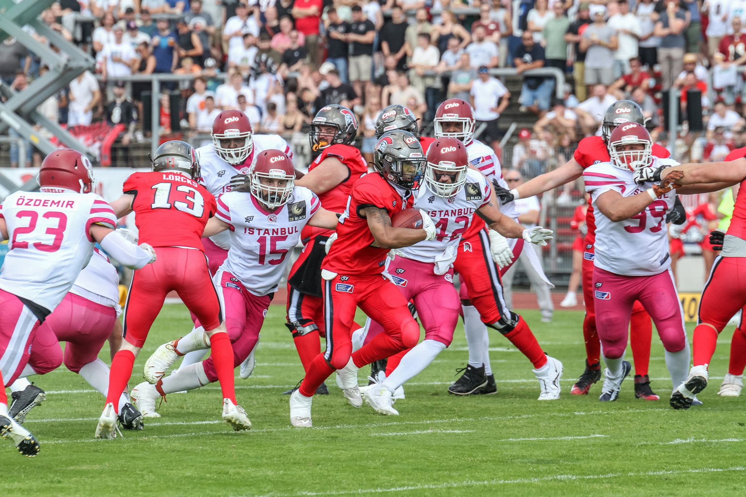 EUROPEAN LEAGUE of FOOTBALL. American Football Match Cologne Centurions -  Istanbul Rams Editorial Photo - Image of istanbul, person: 248943266