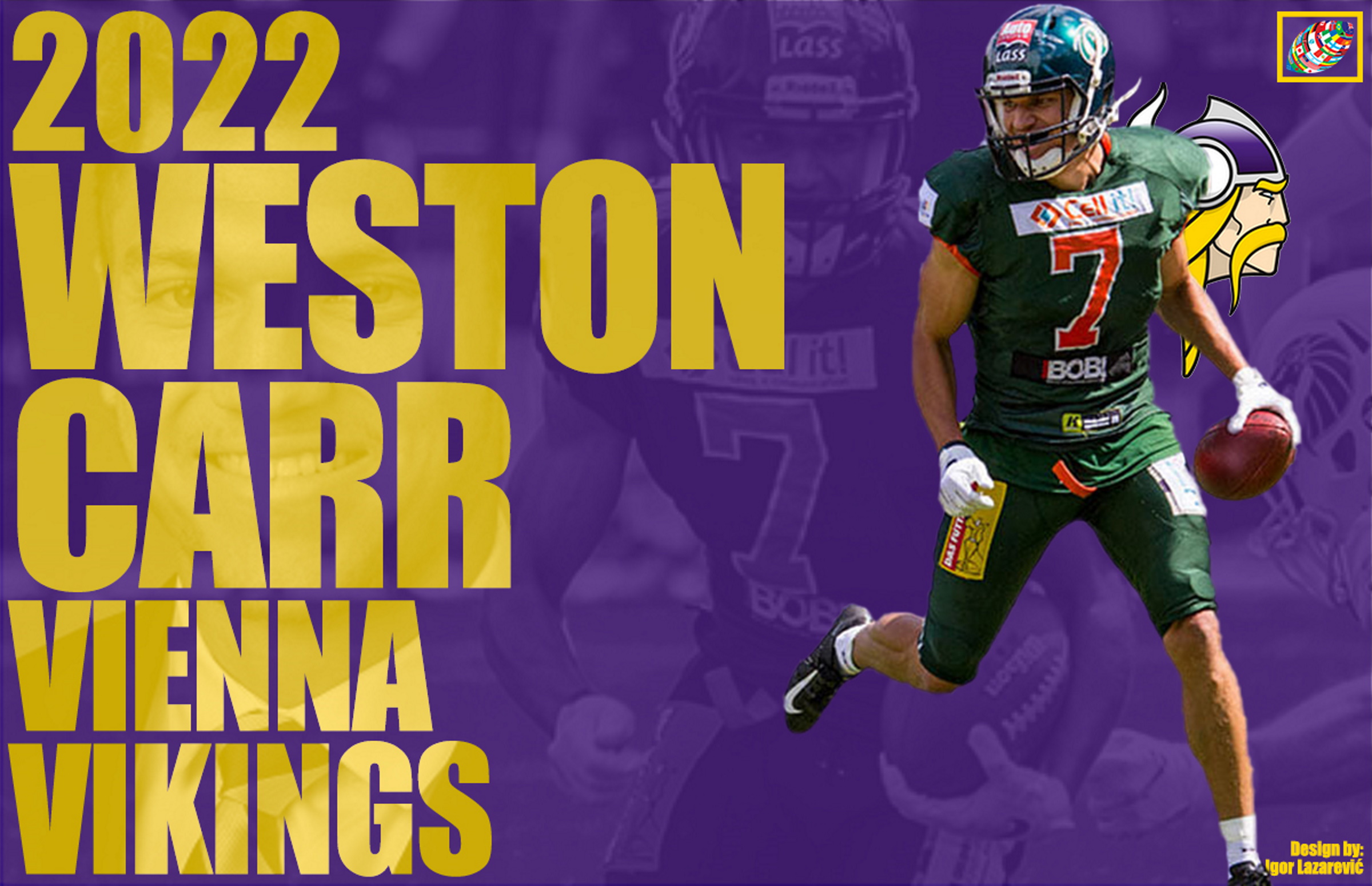 ELF: Vienna Vikings sign Italian WR Jordan Bouah