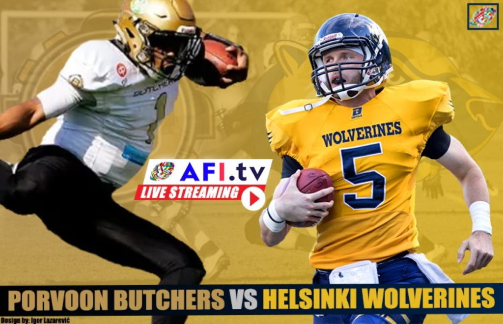 LIVESTREAM FINLAND MAPLE BOWL XLIV: Porvoo Butchers vs Seinäjoki