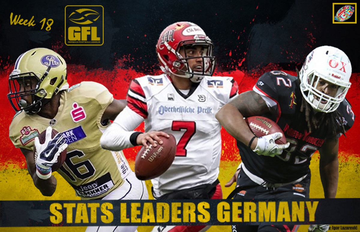 German Football League offensive stats race tightens up with a