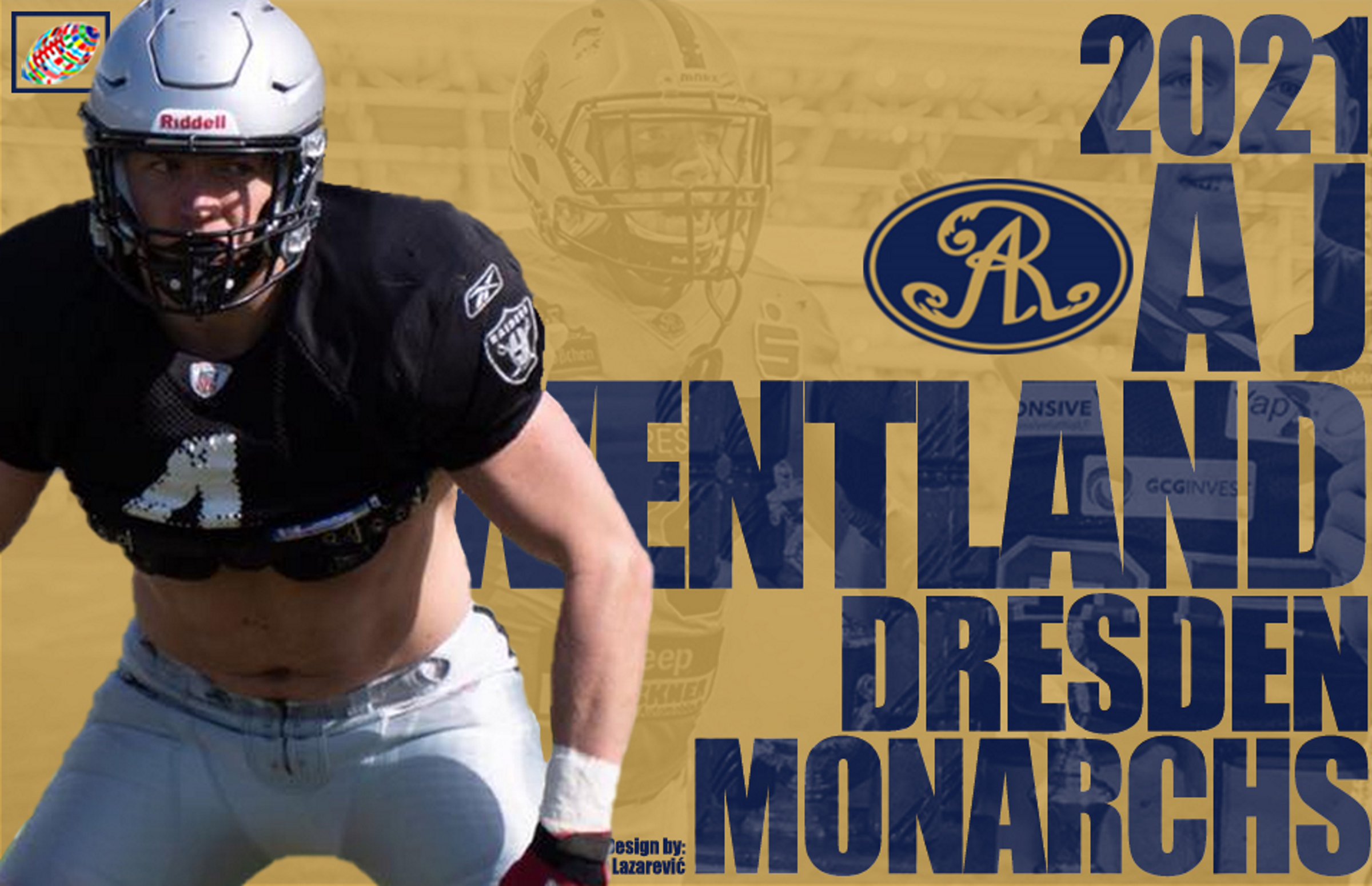 Austria's Swarco Raiders sign one of Europe's premier linebackers, AJ  Wentland