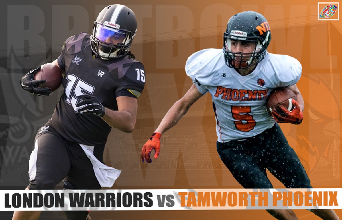 LIVESTREAM: Britbowl XXXIII - London Warriors v. Tamworth Phoenix, Sunday.  Sept. 1, 4p GMT (5p CEDT, 12p EDT)