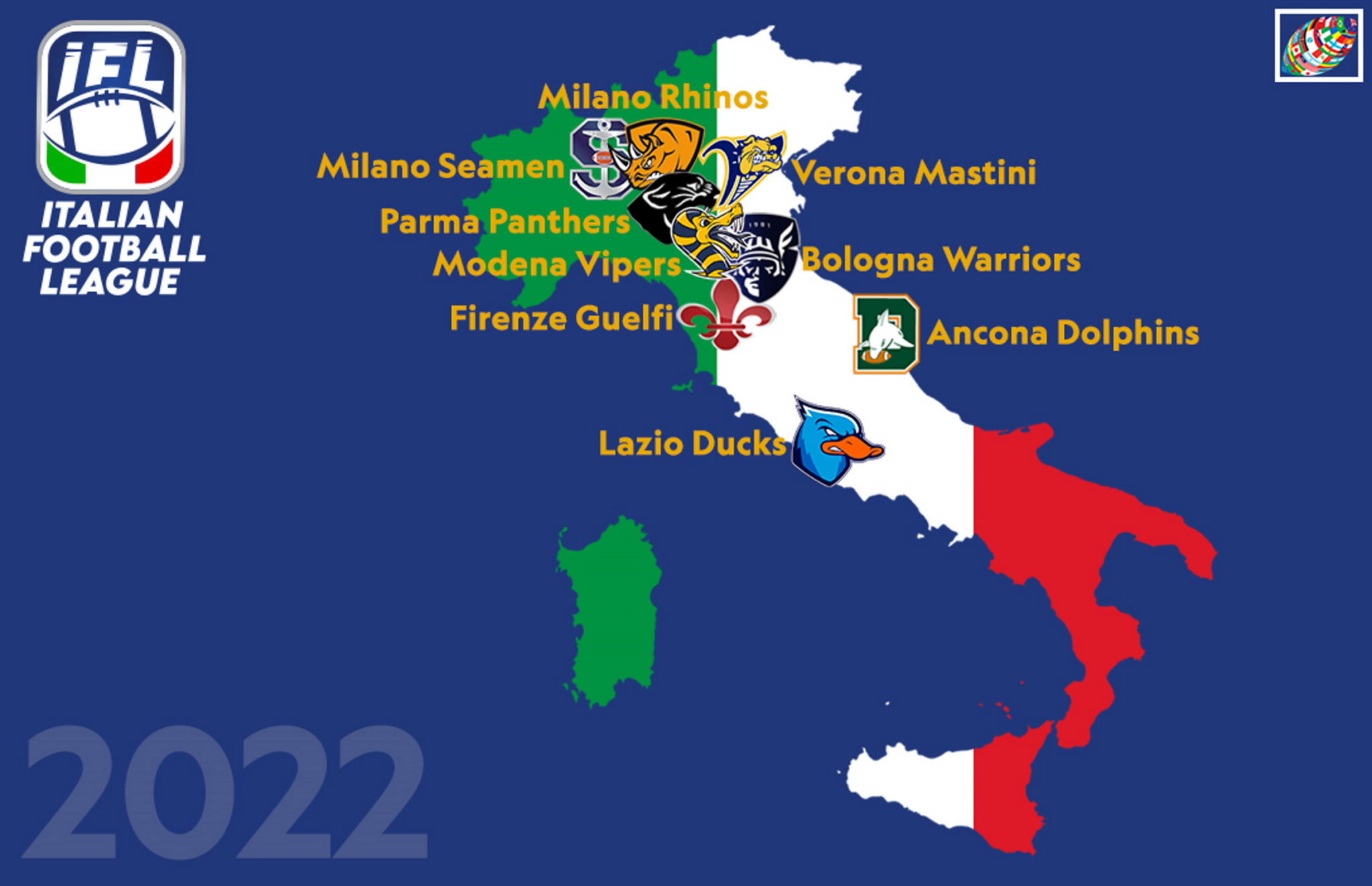 Italian Football League set to launch 2022 season