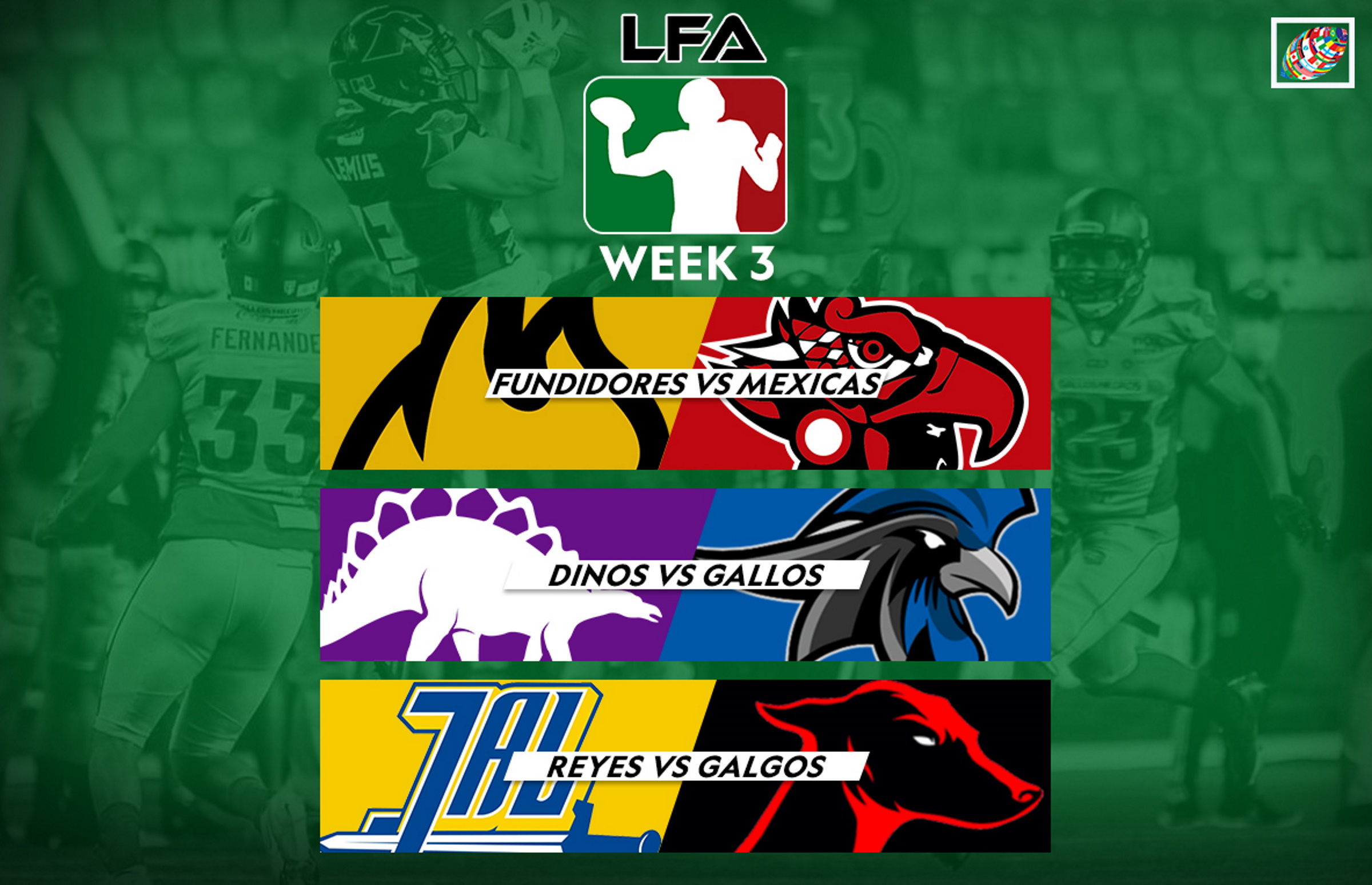 LIVESTREAM: Mexico - LFA Semifinals - Mexicas v. Mayas, Sunday