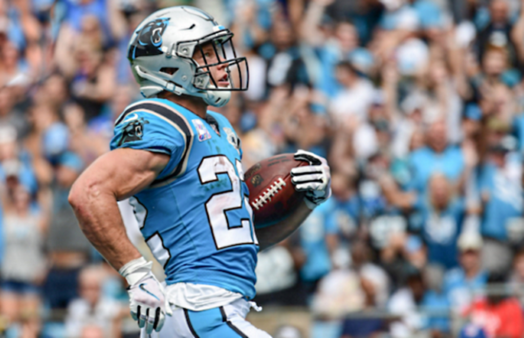 Youth Christian McCaffrey Blue Carolina Panthers Mainliner Player