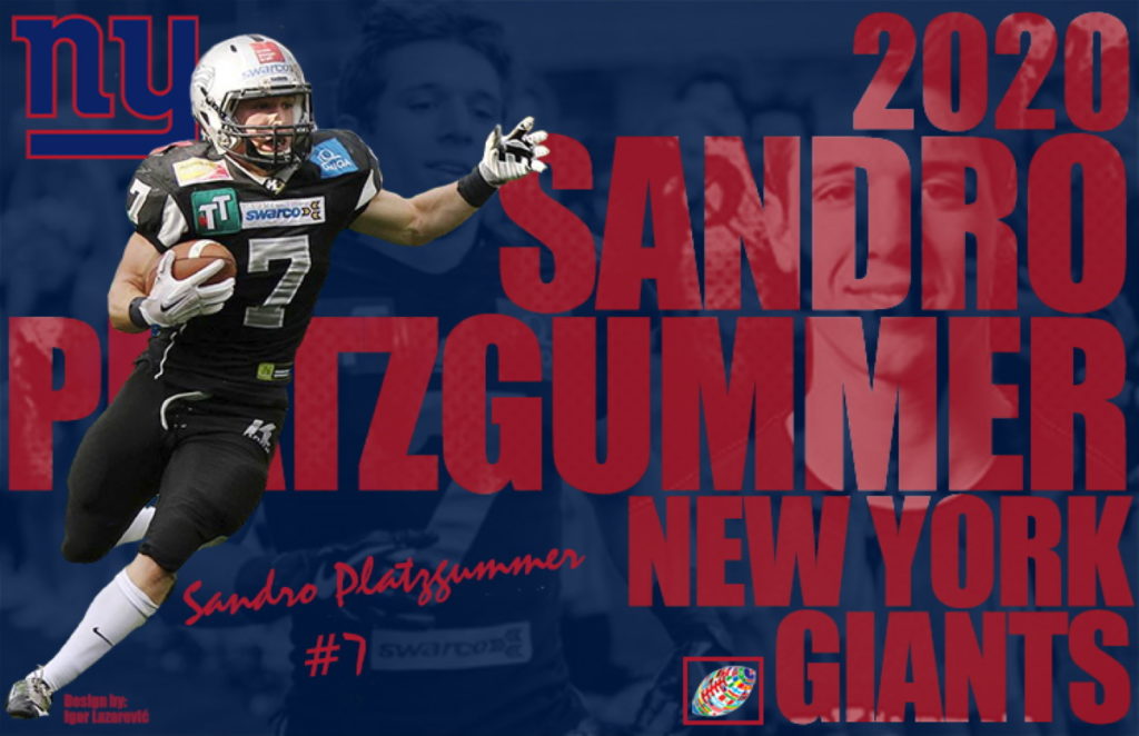 Sandro Platzgummer, the Giants' Austrian 'Rudy,' finally gets his