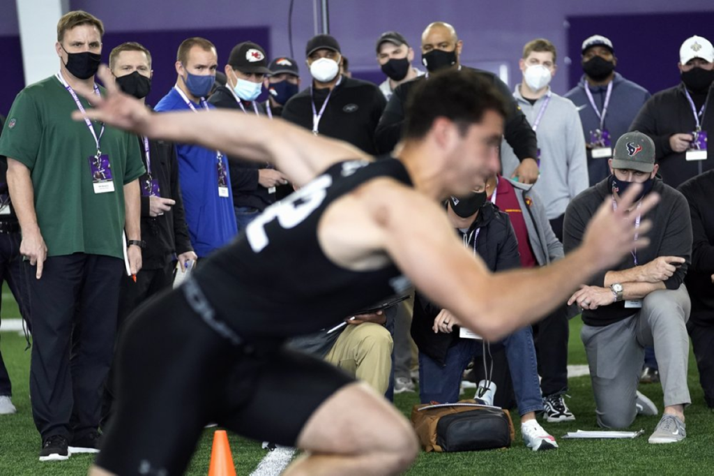 College pro days become speed scouting with no NFL combine – The Oakland  Press