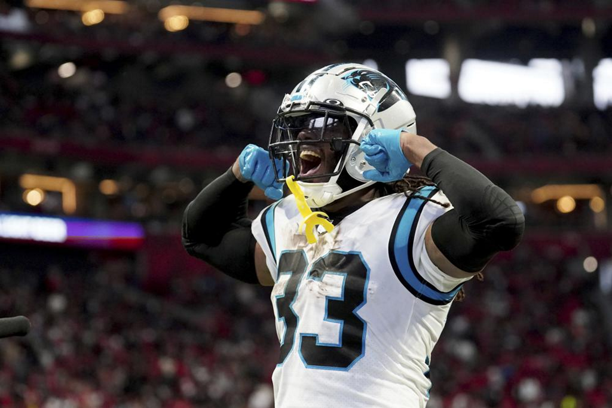 Carolina Panthers 25-15 Atlanta Falcons: D'Onta Foreman stars as Panthers  earn much-needed win in Charlotte, NFL News
