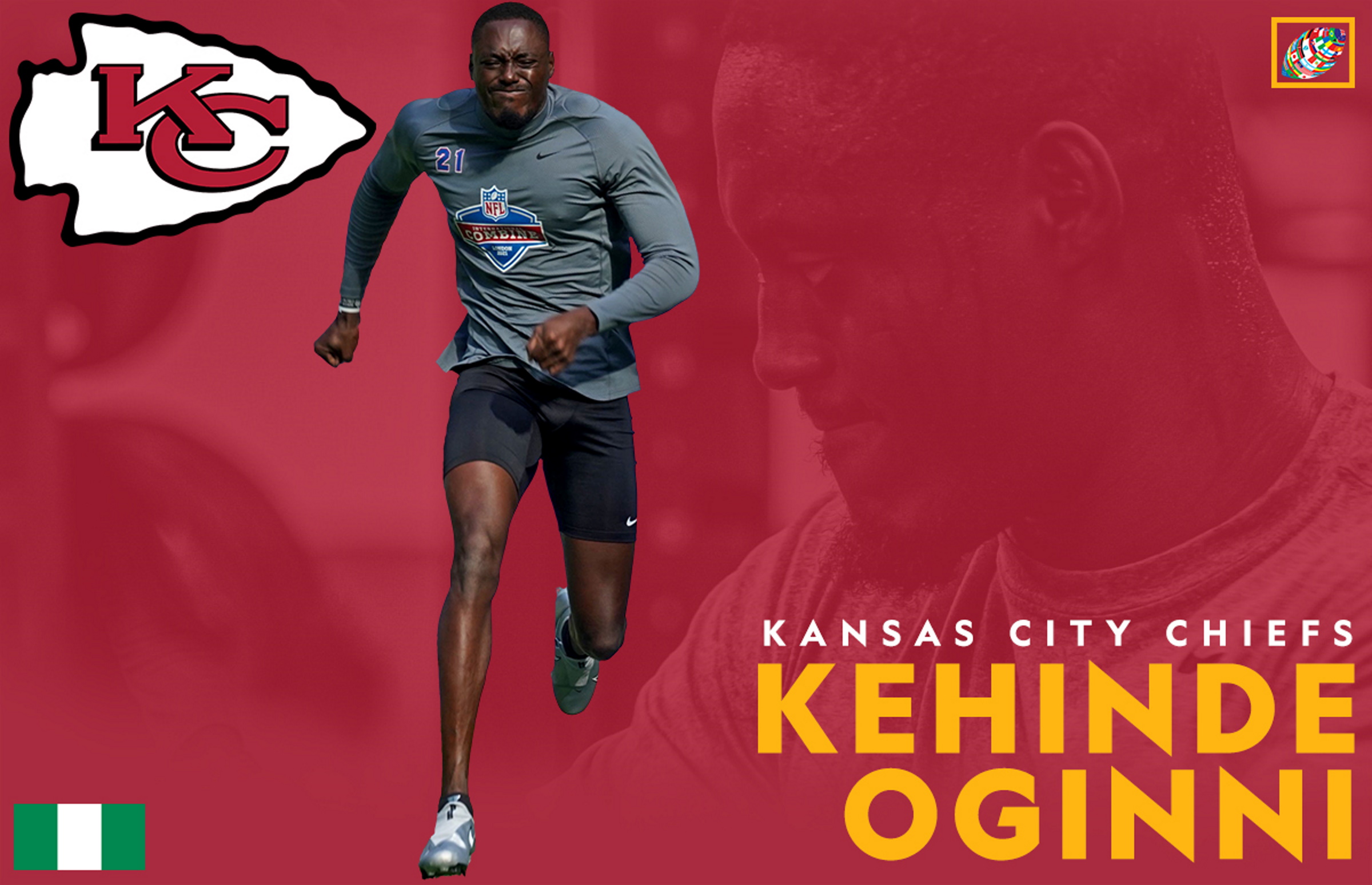 Kansas City Chiefs sign NFL IPP's Kehinde Oginni Hassan