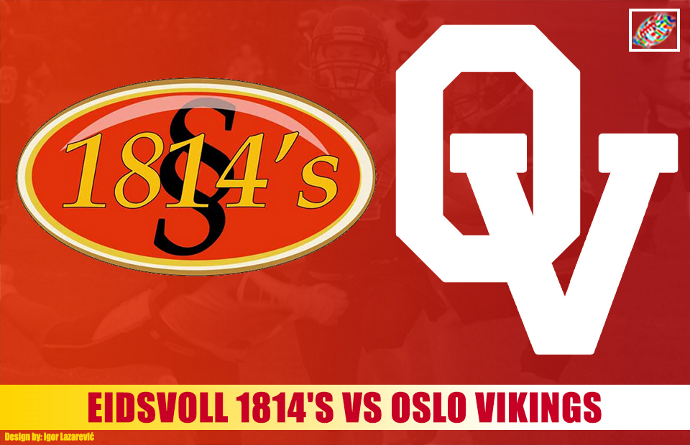 LIVESTREAM Norway: Oslo Vikings @ Eidsvoll 1814s, Oct. 16, 14:00 CET (2 pm,  08:00 am ET)