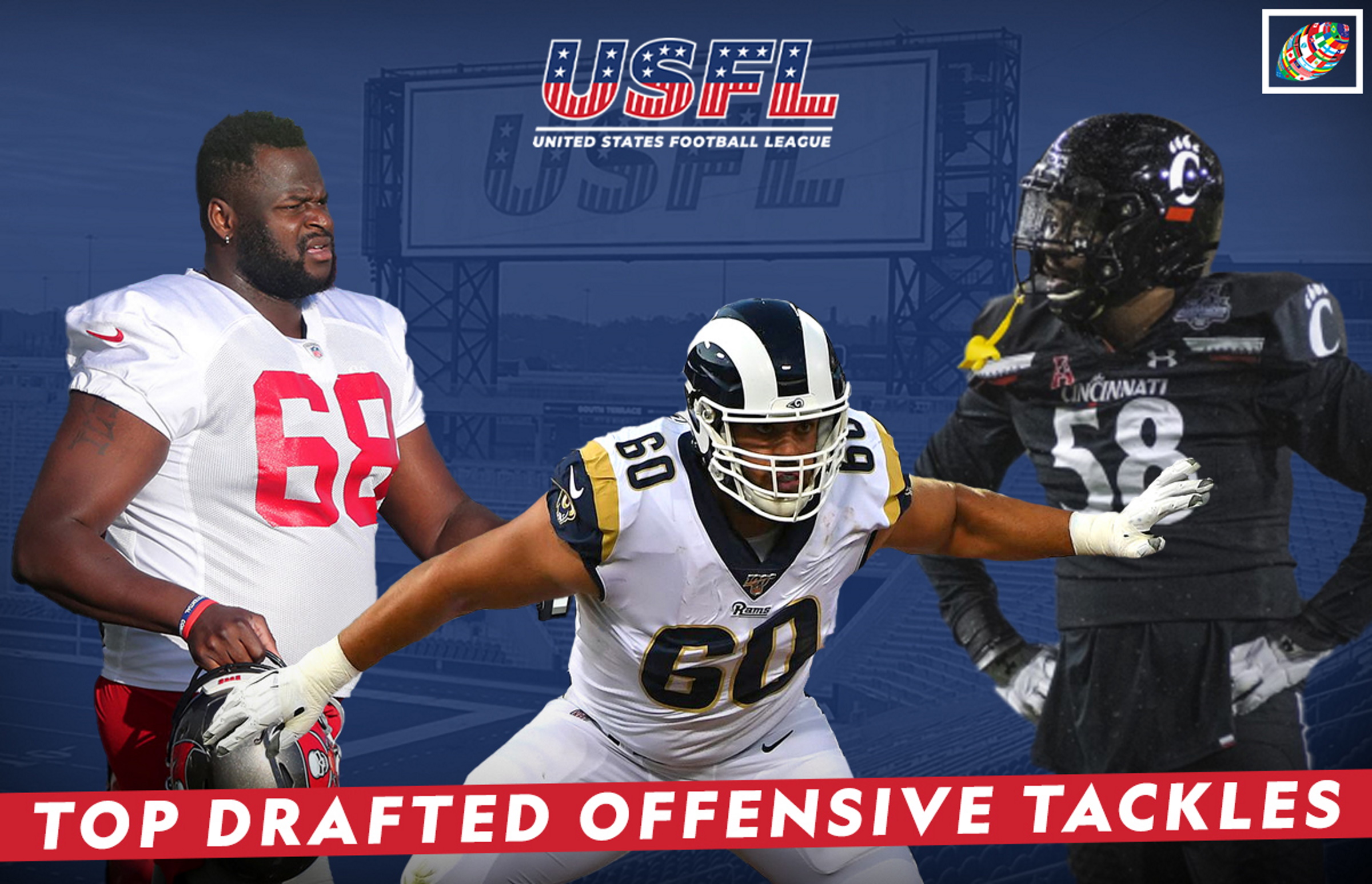 Top offensive tackles picked in USFL Draft