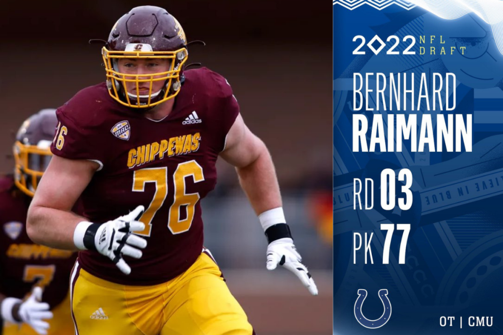 2022 NFL draft: Indianapolis Colts select OT Bernhard Raimann