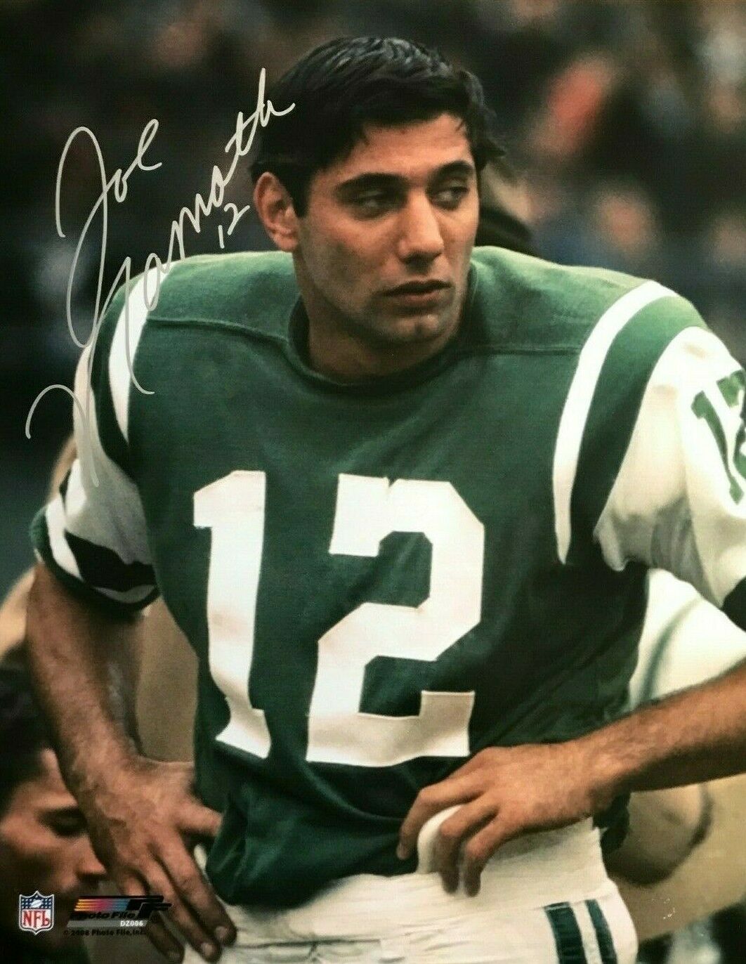 Joe Namath Autographed 16x20 Photo New York Jets Signed In Gold