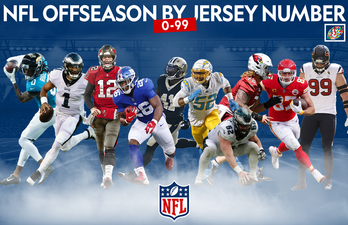 The 2023 NFL Offseason Recapped by Jersey Number, 0-99